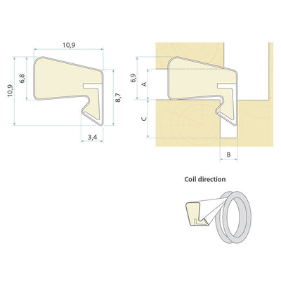 124978: Aquamac 109 / QL3011 By Schlegel - 100m Coil Black by Astroflame (Astro-ADAM109BLK/100)