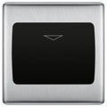 BG Nexus Metal Brushed Steel Key Card Switch NBSKYCSB
