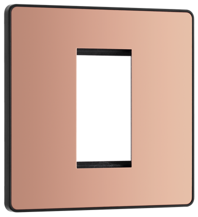 PCDCPEMS1B Front - The Euro Module range from British General combines plates and interchangeable modules so you can configure your own bespoke switches and sockets. 