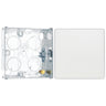 BG Evolve Pearlescent White Intermediate Edge to Edge Rocker Switch PCDCL13EW with 25mm Steel Back Box