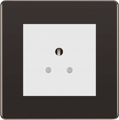 BG Nexus Screwless Black Nickel 5A Unswitched Socket FBN29MW by British General (BG-FBN29MW)