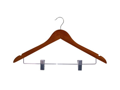 Corby Burlington Guest Hanger in Dark Wood with Clips & Hook by Corby of Windsor (Corby-26253)