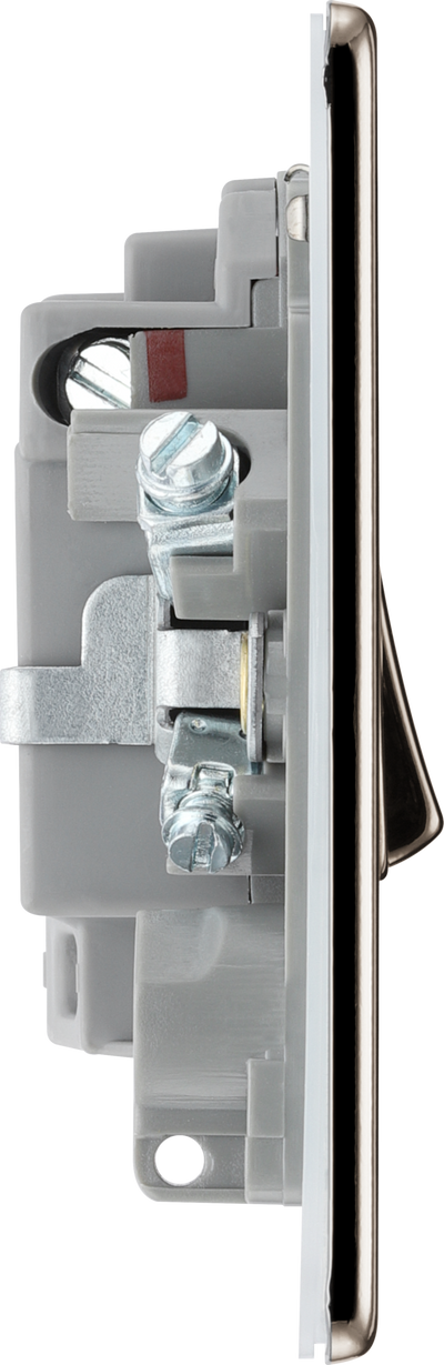 FBN52 Side - This 13A fused and switched connection unit from British General with power indicator provides an outlet from the mains containing the fuse ideal for spur circuits and hardwired appliances.