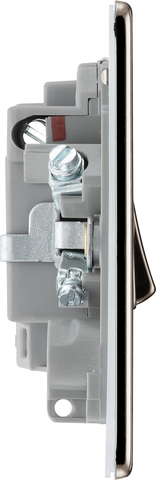 FBN52 Side - This 13A fused and switched connection unit from British General with power indicator provides an outlet from the mains containing the fuse ideal for spur circuits and hardwired appliances.