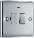 Newlec British General NPC52 Nexus Metal Polished Chrome 13A Neon Switched Fused Spur Unit