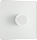 BG PCDCL81W Pearlescent White Evolve 1 Gang 200W Intelligent Trailing Edge Dimmer Switch - White Insert