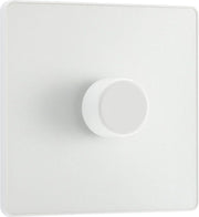 BG PCDCL81W Pearlescent White Evolve 1 Gang 200W Intelligent Trailing Edge Dimmer Switch - White Insert by British General (BG-PCDCL81W-Shopify-SA_1)