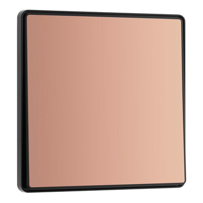 BG Evolve Polished Copper Intermediate Edge to Edge Rocker Switch PCDCP13EB with 25mm Steel Back Box