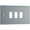 BG RMC3 Nexus Grid Metal Clad | 3 Module Front Plate