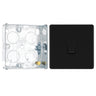 BG Screwless Matt Black 20A 16AX Intermediate Light Switch FFB13 with 25mm Steel Back Box