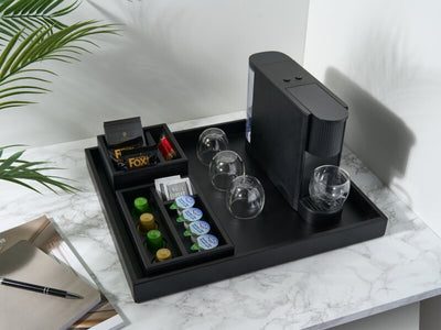 Corby Buxton Large Hospitality Tray in Black BUSA Bamboo