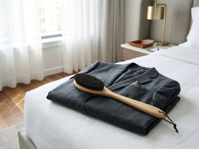Corby Skipton Wooden Clothes Brush in Light Wood
