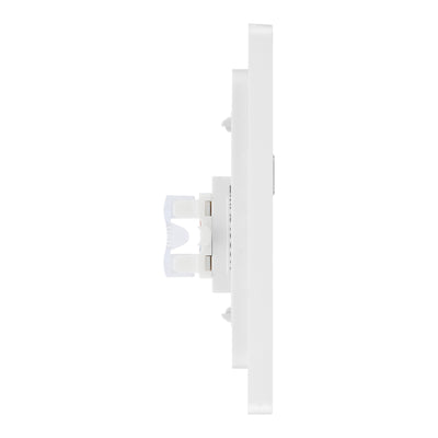BG Evolve Pearlescent White 2 Gang RJ45 Data Socket PCDCLRJ452W White Inserts