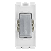 BG RRBELLBS Brushed Steel 20A DP Appliance Grid Switch Labelled Bell Symbol by British General (BG-RRBELLBS+RBS30)