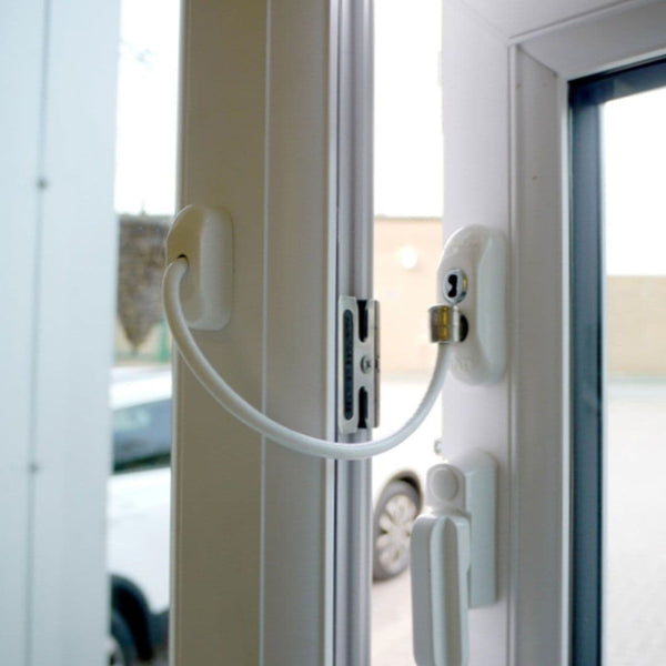 Astroflame Window Restrictors (White - 200mm Cable)