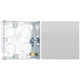 BG Evolve Brushed Steel 1 Gang Blank Plate PCDBS94W with 25mm Steel Back Box