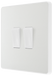  PCDCL42W Front - This Evolve pearlescent white 20A 16AX double light switch from British General can operate 2 different lights, whilst the 2 way switching allows a second switch to be added to the circuit to operate the same light from another location (e.g. at the top and bottom of the stairs).
