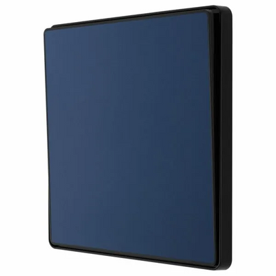 BG Evolve Matt Blue 1 Gang 2-Way 20A Edge to Edge Rocker Light Switch | PCDDB12EB by British General (BG-PCDDB12EB)