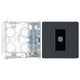 BG Evolve Matt Grey Co-Axial Socket Outlet PCDMG60B with 35mm Steel Back Box