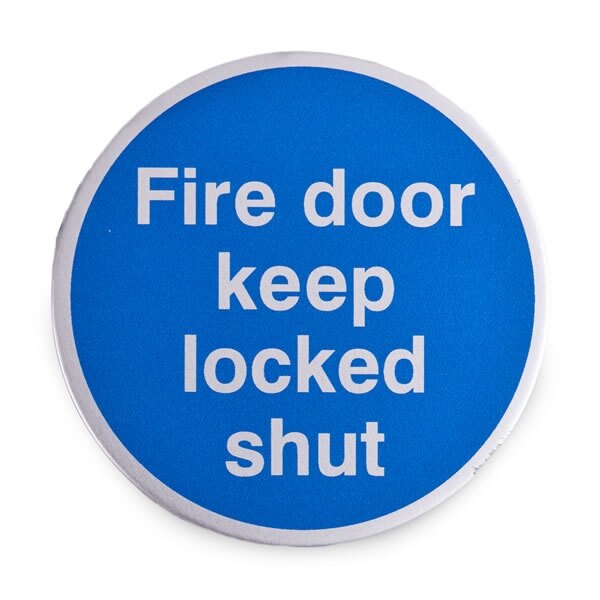Self-Adhesive Metal Fire Door Signs
