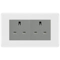 BG Nexus White Moulded 4 Gang 13A Unswitched Socket - NWM4GUSSG