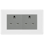 BG Nexus White Moulded 4 Gang 13A Unswitched Socket - NWM4GUSSG by British General (BG-NWM4GUSSG)