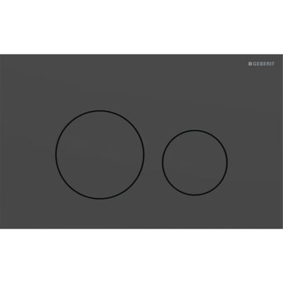 Geberit Sigma40 Round WC Dual Flush Plate - Matt Black - 115.628.14.1