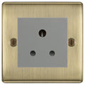 BG Nexus Metal Antique Brass 5A Unswitched Socket NAB29MG