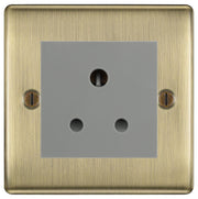 BG Nexus Metal Antique Brass 5A Unswitched Socket NAB29MG by British General (BG-NAB29MG)