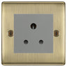 BG Nexus Metal Antique Brass 5A Unswitched Socket NAB29MG by British General (BG-NAB29MG)