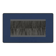 BG Evolve Matt Blue Screwless Double 4 Gang Brush Cable Entry by British General (BG-PCDDBEMR4B+EMFO)