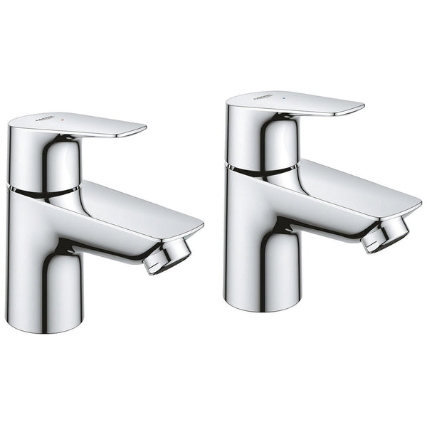 Grohe BauEdge Basin Pillar Taps - 2042110M