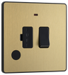 BG Evolve PCDSB52B Satin Brass 13A Flex Neon Switched-Black Insert by British General (BG-PCDSB52B-Shopify-SA_1)