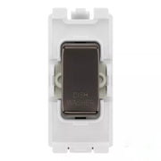 BG RRDWBN Black Nickel 20 Amp Double Pole Appliance Grid Switch Labelled Dish Washer