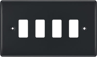BG RPM4 Nexus Grid Part M | 4 Module Front Plate by British General (BG-RPM4)