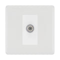 BG White Moulded Satellite Socket NWM64W