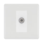 BG White Moulded Satellite Socket NWM64W by British General (BG-NWM64W)