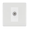 BG White Moulded Satellite Socket NWM64W by British General (BG-NWM64W)