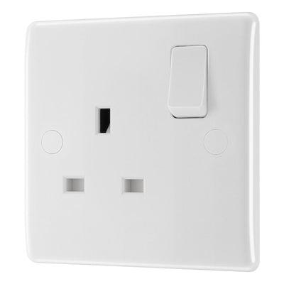 BG Nexus 13A 2 Pole Switched Socket White & 32mm Pattress Back Box