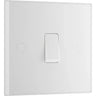 BG 911 White Square Edge One Way Single Light Switch 10A by British General (BG-911)