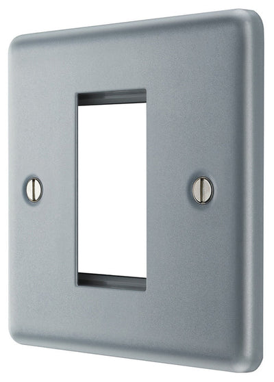 BG MC5EMS1 Metal Clad | 1 Module Square Euro Module Front Plate by British General (BG-MC5EMS1)