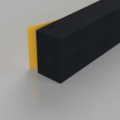 Other Door Hardware: Self Adhesive Extra Thick Foam Seals (3.5 metre) Black by Astroflame (Astro-ADETWSBLK/3.5)