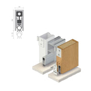 Other Door Hardware: Astroflame Automatic Acoustic & Smoke Door Bottom Seals ADRP8SI - 380mm by Astroflame (ADRP8SI/380)