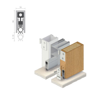 Other Door Hardware: Astroflame Automatic Acoustic & Smoke Door Bottom Seals ADRP8SI - 380mm by Astroflame (ADRP8SI/380)