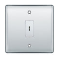 BG Polished Chrome 1 Gang 20 Amp Double Pole Secret Key Grid Switch