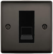 BG Nexus Black Nickel Single RJ11 Telephone Socket NBNRJ111 - Black Insert by British General (BG-NBNRJ111B)