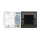 BG Nexus Black Nickle RJ11 Double Data Outlet Socket NBNRJ112 with 35mm Steel Back Box