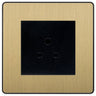 BG Evolve Satin Brass 2A Unswitched Socket PCDSB2AUSSB by British General (BG-PCDSB2AUSSB)