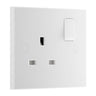 BG 921 Moulded Square Edge | White | 1 Gang 13A 1 Pole Switched Socket by British General (BG-921)