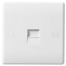 BG 8BTM/1 Moulded Round Edge | White | 1 Gang Master Telephone Socket (Screw) by British General (BG-8BTM/1)